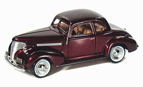 Motor Max 1939 Chevy Coupe  Burgundy - Motormax 73247 -1/24 Scale Diecast Model Toy Car for unisex children - Image 2